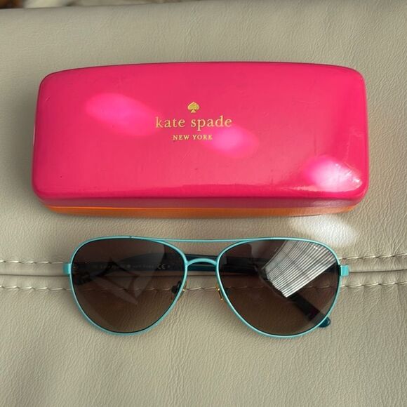 Kate Spade Blossom Aviator Sunglasses with Case - Picture 1 of 6